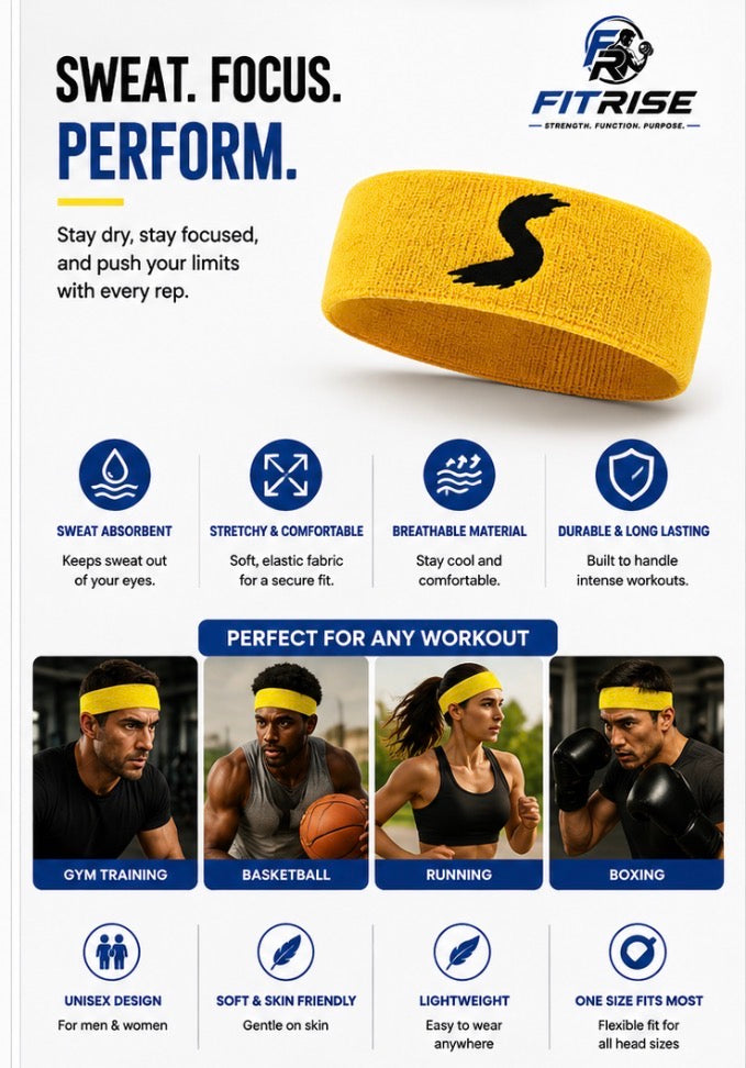 FitRise Performance Sweat Headband