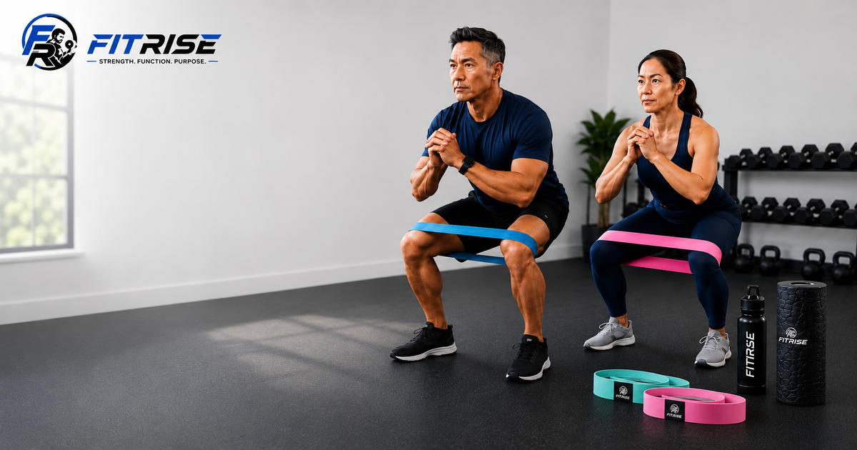 FitRise adults 40 plus resistance-band strength training